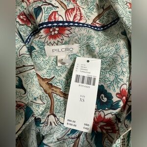 Anthropologie Pilcro Blouse Floral Size Small